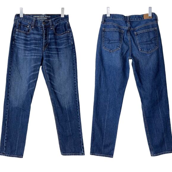 American Eagle Women's Jeans Vintage Hi Rise Button Fly Denim Medium Blue Size 6 - Picture 11 of 11